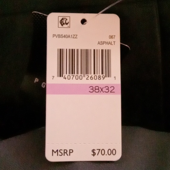 PGA TOUR Asphalt Men's Golf Pants Flat Front Gray Size 38×32 - Picture 11 of 11